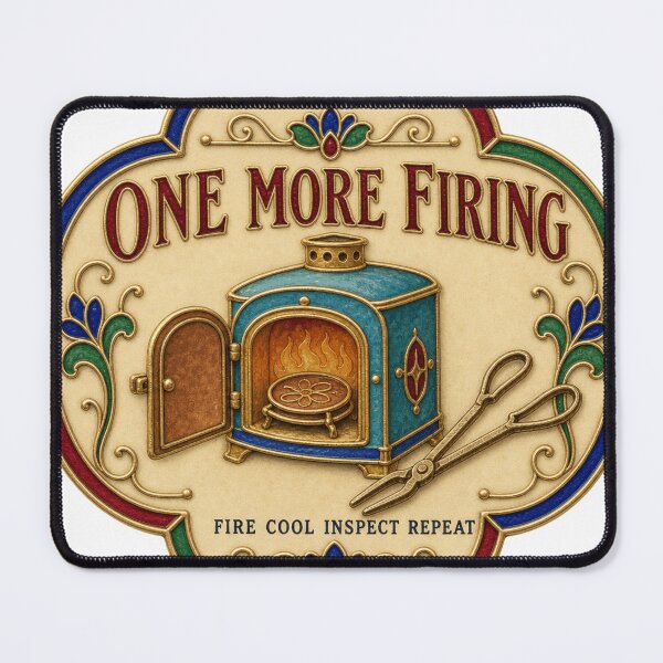 Item preview, One More Firing Enameling Studio Copper Enamel Plaque Print designed and sold by BoosterShop.