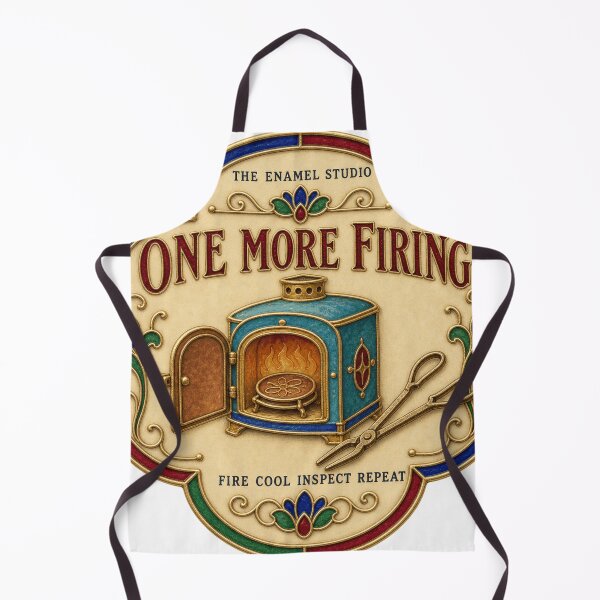 Item preview, One More Firing Enameling Studio Copper Enamel Plaque Print designed and sold by BoosterShop.