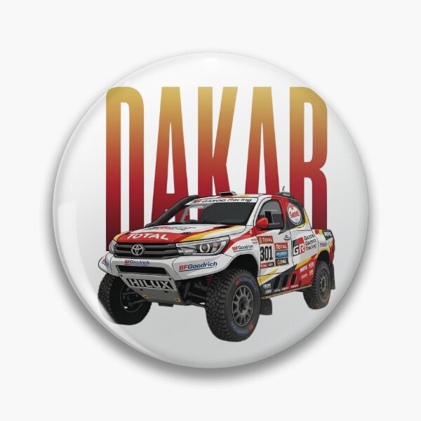 Artikelvorschau, Toyota Hilux Gazoo Racing Dakar Rallye 4x4 Offroad-Truck-Kunst entworfen und verkauft von Motorline44.