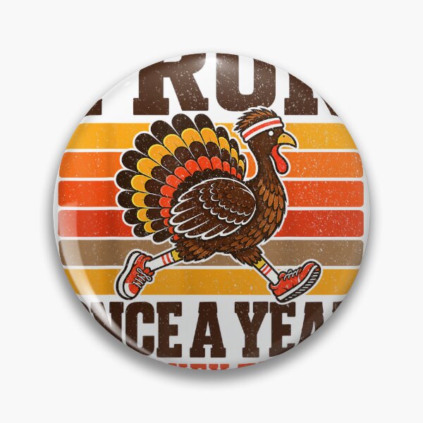 Item preview, Funny Thanksgiving Turkey Trot Running I Run Once A Year T-Shirt designed and sold by Model-Yoys.