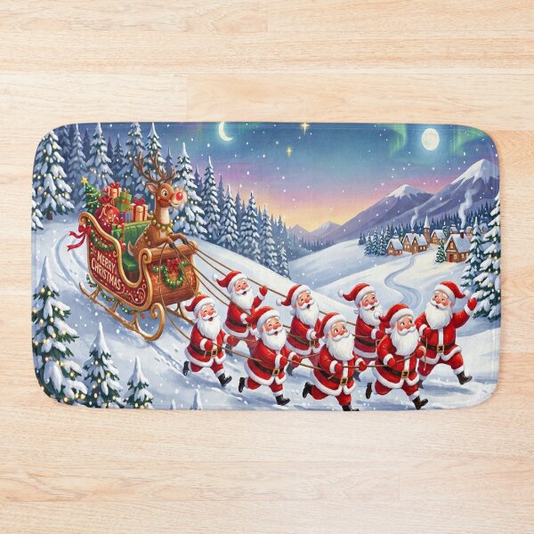 Item preview, Santas showing Rudolph how it's done! designed and sold by GAWPAWshop.