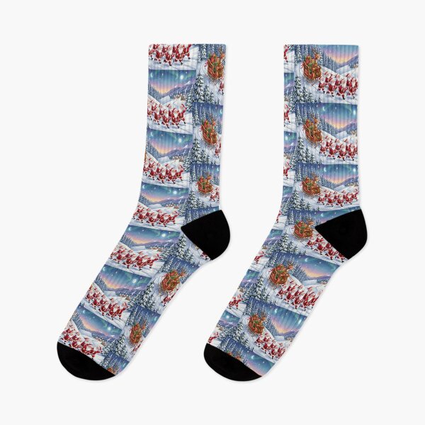 Artikelvorschau, Weihnachtsmänner zeigen Rudolph, wie es geht! entworfen und verkauft von GAWPAWshop.