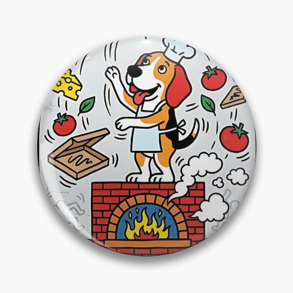 Item preview, Beagle Pizza Chef designed and sold by PictoVibe.