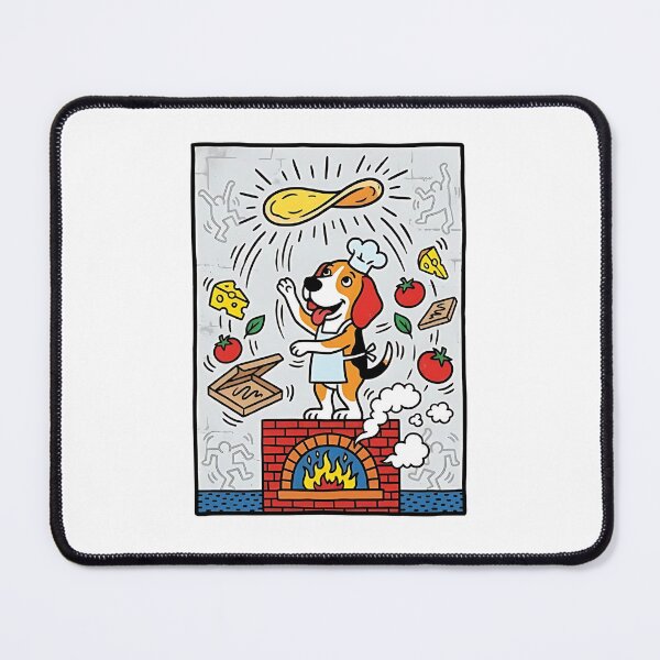 Item preview, Beagle Pizza Chef designed and sold by PictoVibe.