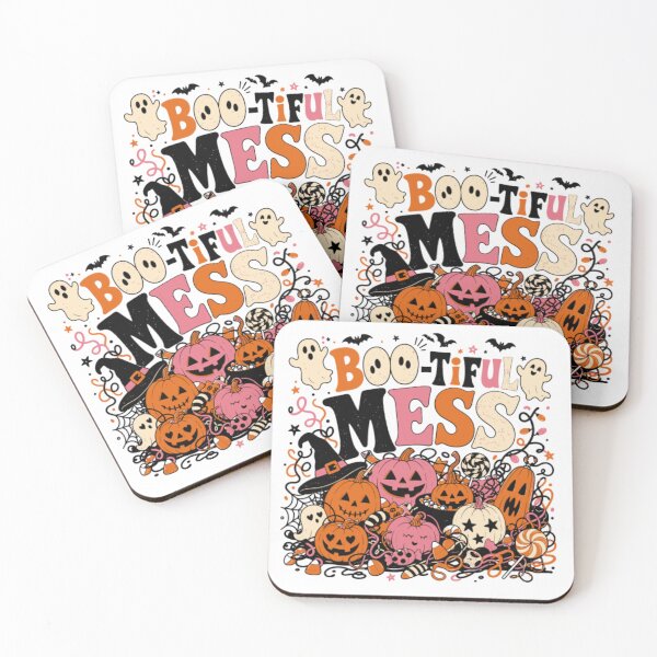 Item preview, Boo-tiful Mess Funny Retro Halloween Pumpkin Doodle & Cute Ghosts designed and sold by Palette & Hue.