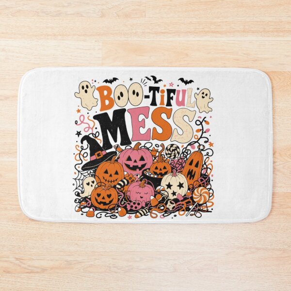 Item preview, Boo-tiful Mess Funny Retro Halloween Pumpkin Doodle & Cute Ghosts designed and sold by Palette & Hue.