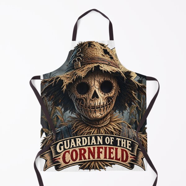 Item preview, Guardian of the Cornfield - Creepy Scarecrow Halloween Skull designed and sold by thirtyonestars.