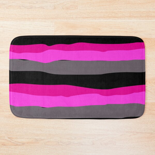 Item preview, Pink and Gray Stripes — Retro 70s Band Pattern designed and sold by dfly-creations.