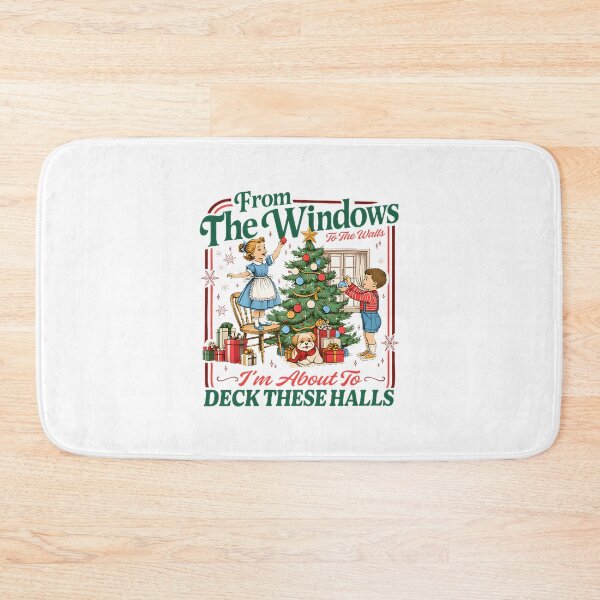 Item preview, Festive Holiday Design Featuring Playful Deck The Halls Phrase for Christmas Cheer designed and sold by Charlieaxsom1.