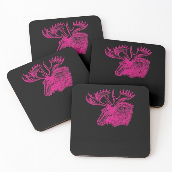 Item preview, Vintage Linocut Wild Moose Head Animal Sketch designed and sold by AngelicaBot68.