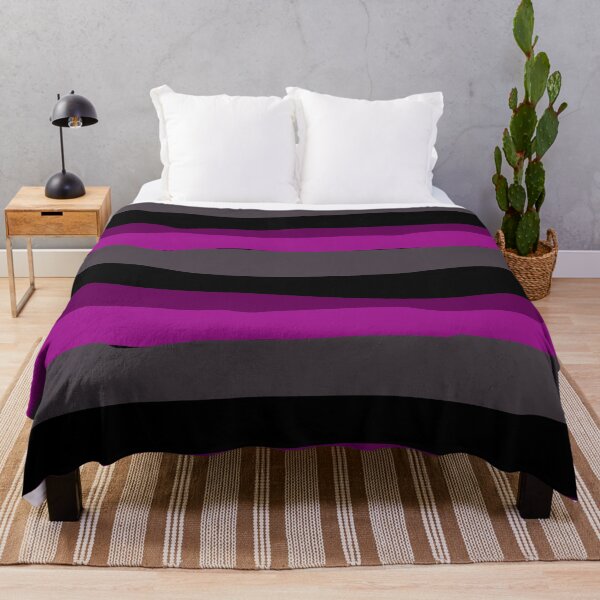 Item preview, Purple and Gray Stripes — Retro 70s Band Pattern designed and sold by dfly-creations.
