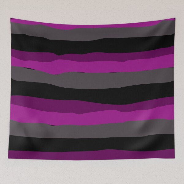 Item preview, Purple and Gray Stripes — Retro 70s Band Pattern designed and sold by dfly-creations.
