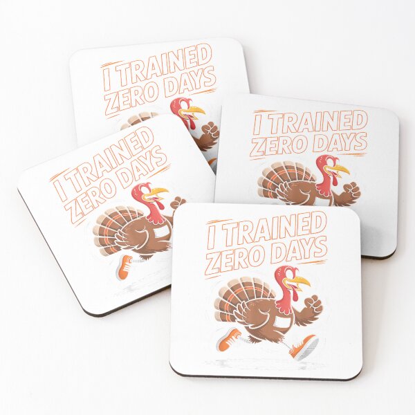 Item preview, I Trained Zero Days Turkey Trot Thanksgiving Runner Humor T-Shirt designed and sold by Winkmark.