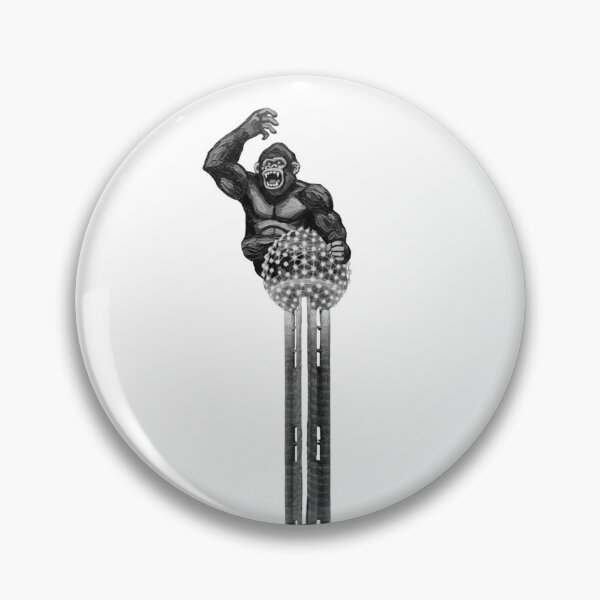 Item preview, king kong on the ball (black and white) designed and sold by trewimas.