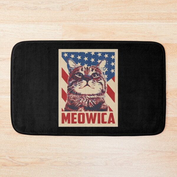 Item preview, Patriotic Distressed Cat Flag Vintage Propaganda designed and sold by AngelicaBot68.