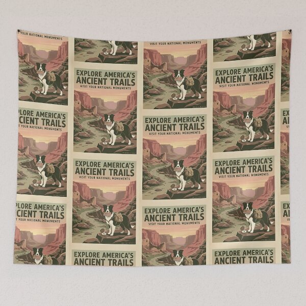 Item preview, Border Collie Archaeologist designed and sold by PictoVibe.