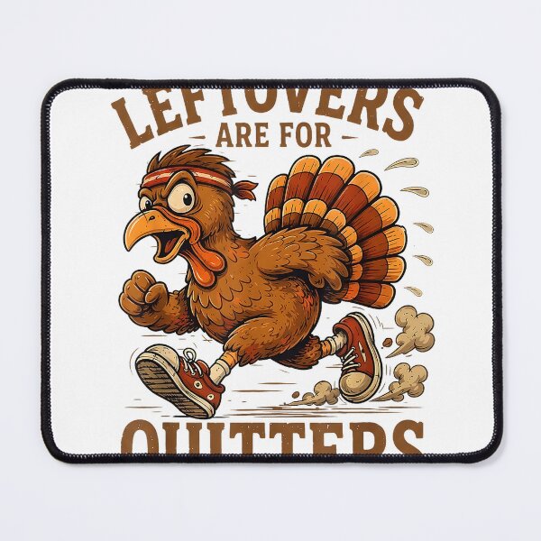 Item preview, Leftovers are for Quitters Thanksgiving Runner Turkey Trot T-Shirt designed and sold by LoveyBug78.