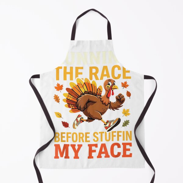 Aperçu de l'œuvre Running the Race Before Stuffin Turkey Trot T-Shirt créée et vendue par BeZTo.