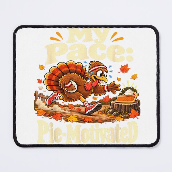 Item preview, My Pace Pie Motivated Turkey Running Thanksgiving Trot T-Shirt designed and sold by shop-insider.