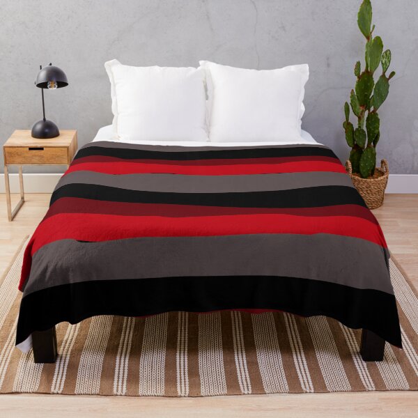 Item preview, Red and Gray Stripes — Retro 70s Band Pattern designed and sold by dfly-creations.
