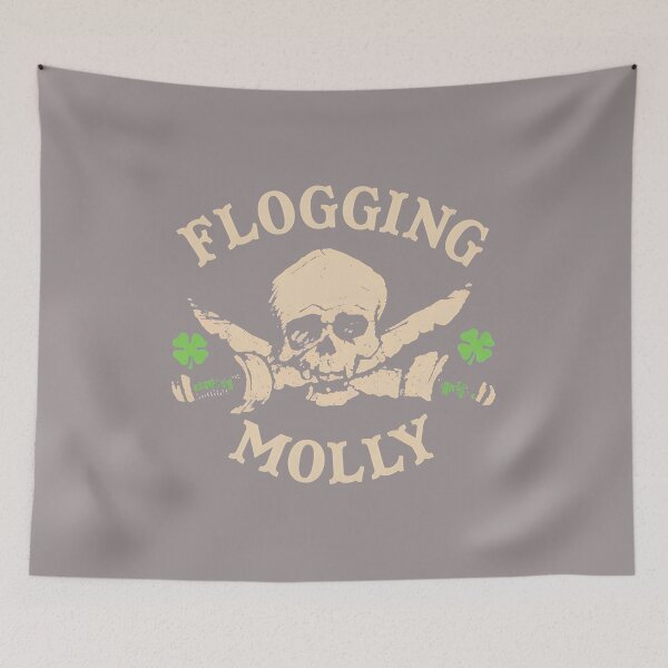 Item preview, Flogging Molly Gym Skull Barbell Fitness Tee-5 designed and sold by ShaqoReed.