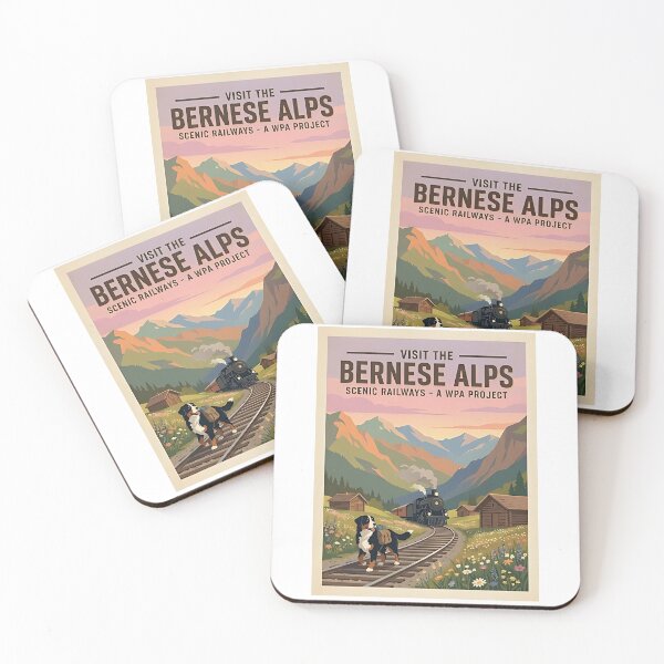 Item preview, Bernese Mountain Railway designed and sold by PictoVibe.
