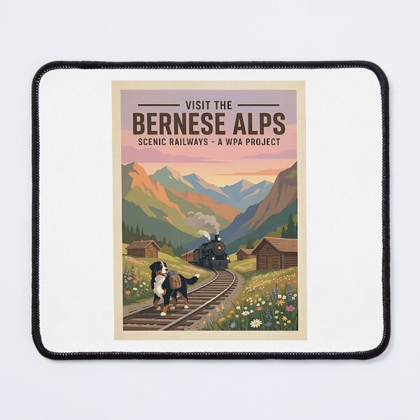 Item preview, Bernese Mountain Railway designed and sold by PictoVibe.