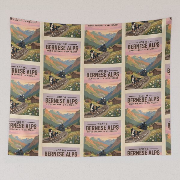 Item preview, Bernese Mountain Railway designed and sold by PictoVibe.