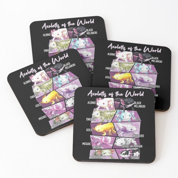 Item preview, Axolotls of the World Color Morph Identification Chart designed and sold by MiALopezArt.