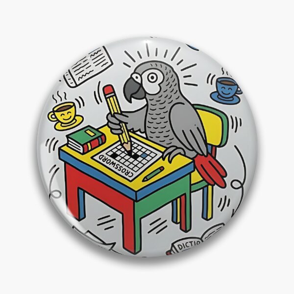 Item preview, African Grey Crossword designed and sold by PictoVibe.