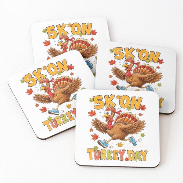Item preview, Thanksgiving 5K On Turkey Day Running Turkey Fun Run T-Shirt designed and sold by RoReshop.