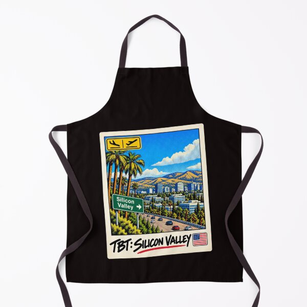 Item preview, Silicon Valley California Vintage Travel Poster | Retro Tech Valley Souvenir designed and sold by ByJeffro.