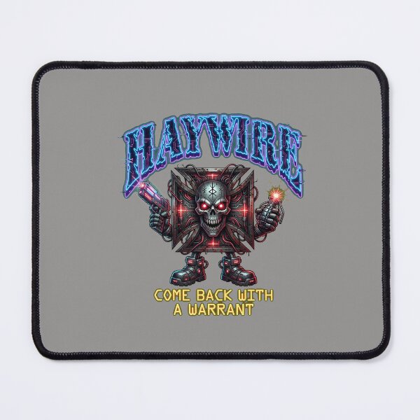 Item preview, Haywire Warrant Cartoon Iron Cross Graphic-36 designed and sold by RENEJASS.