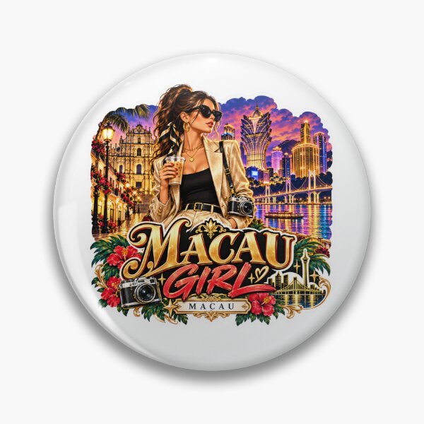 Item preview, Macau Girl Neon Skyline Travel designed and sold by lorand-designs.