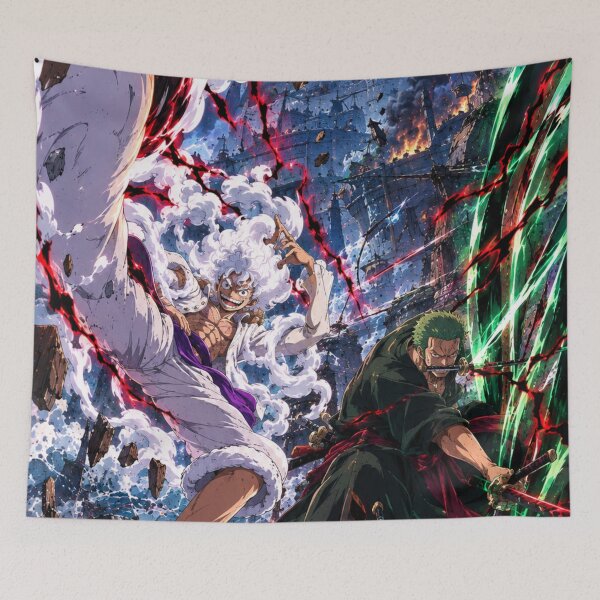 Item preview, Luffy and Zoro designed and sold by jinwooo.