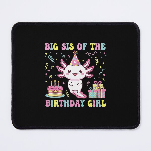 Item preview, Big Sis of the Birthday Girl Cute Axolotl Party Design designed and sold by MiALopezArt.