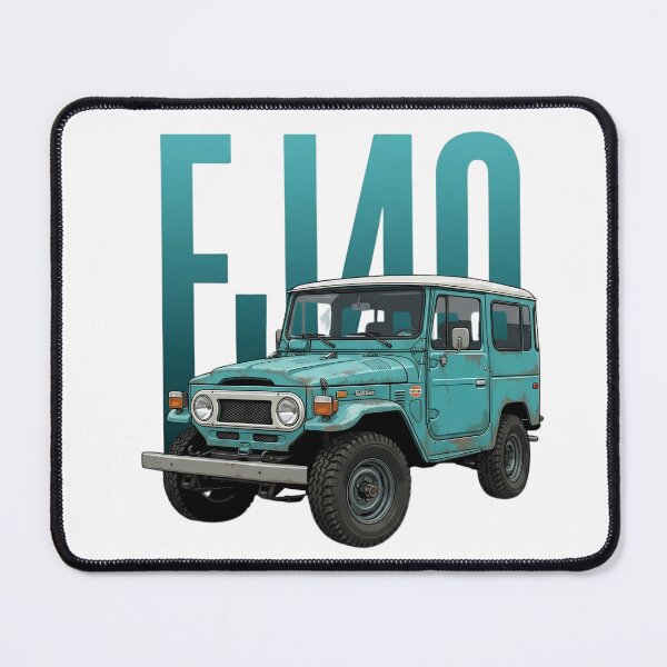 Item preview, Classic Toyota Land Cruiser FJ40 4x4 Vintage Teal Blue SUV Art designed and sold by Motorline44.