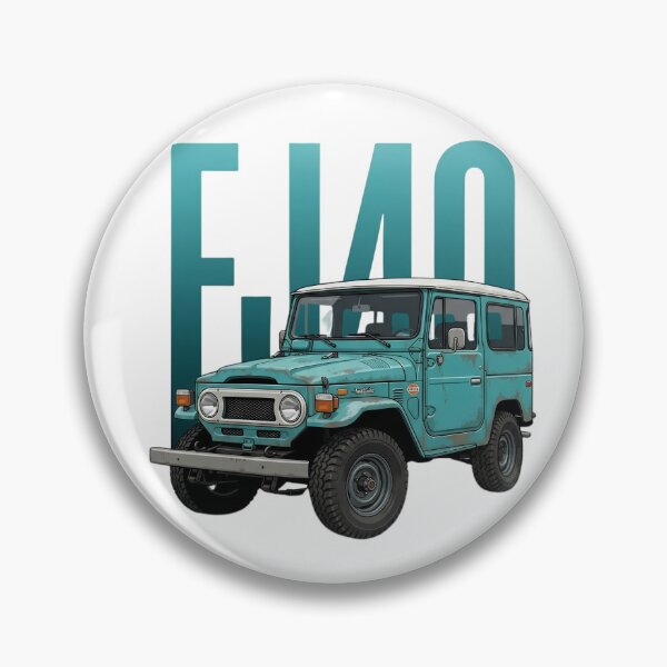 Item preview, Classic Toyota Land Cruiser FJ40 4x4 Vintage Teal Blue SUV Art designed and sold by Motorline44.