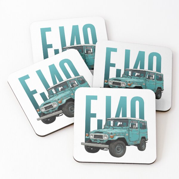 Item preview, Classic Toyota Land Cruiser FJ40 4x4 Vintage Teal Blue SUV Art designed and sold by Motorline44.