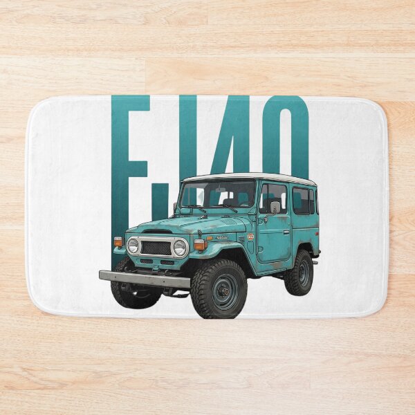 Item preview, Classic Toyota Land Cruiser FJ40 4x4 Vintage Teal Blue SUV Art designed and sold by Motorline44.