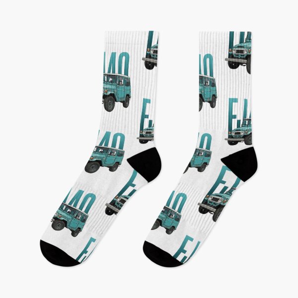 Item preview, Classic Toyota Land Cruiser FJ40 4x4 Vintage Teal Blue SUV Art designed and sold by Motorline44.