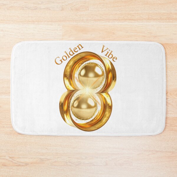 Item preview, Luxury Golden Vibe 3D Typography Typography Number 8 designed and sold by MinimalAurashop.