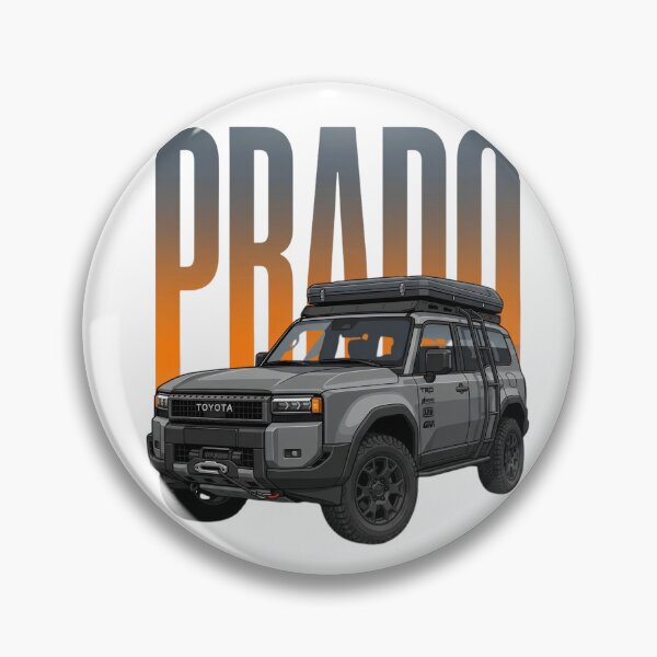 Item preview, Toyota Land Cruiser Prado LC250 Todoterreno 4x4 Ilustración SUV Gris Overland designed and sold by Motorline44.