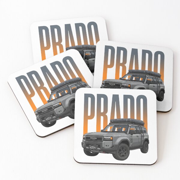 Item preview, Toyota Land Cruiser Prado LC250 Overland 4x4 Grey SUV Roof Tent Art designed and sold by Motorline44.
