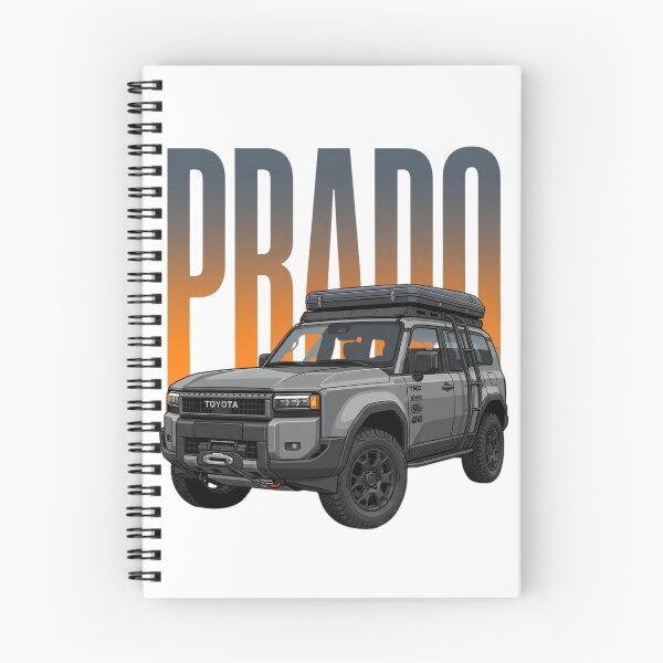Item preview, Toyota Land Cruiser Prado LC250 Todoterreno 4x4 Ilustración SUV Gris Overland designed and sold by Motorline44.