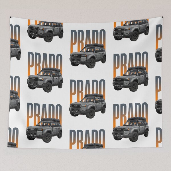 Item preview, Toyota Land Cruiser Prado LC250 Overland 4x4 Grey SUV Roof Tent Art designed and sold by Motorline44.