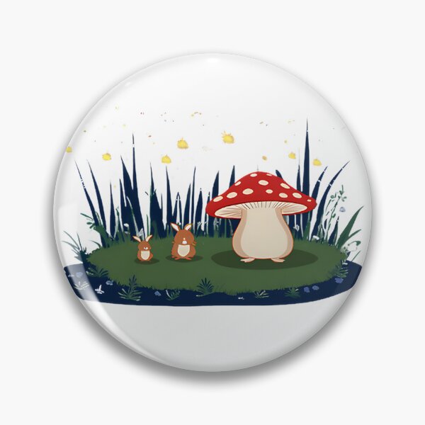 Item preview, Enchanting Residents of the Mushroom Forest Fantasy Illustration designed and sold by Riddle-ex.