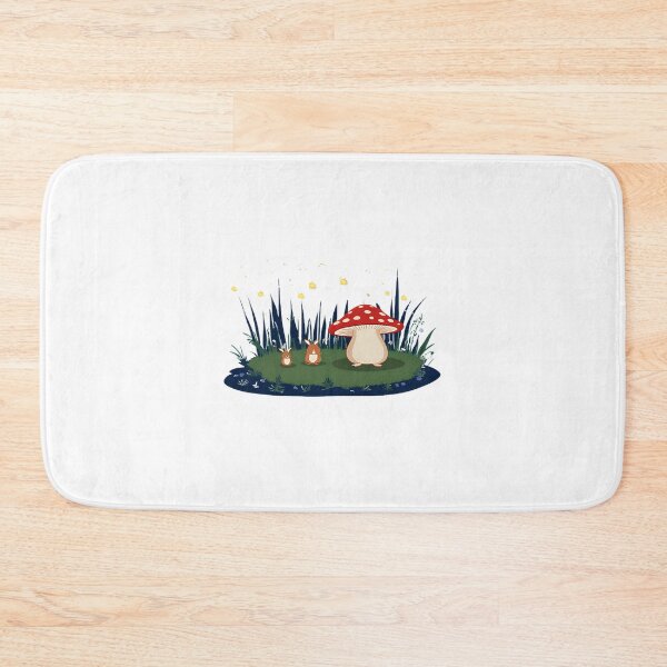 Item preview, Enchanting Residents of the Mushroom Forest Fantasy Illustration designed and sold by Riddle-ex.