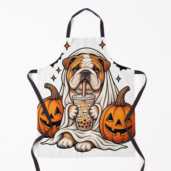 Item preview, Cute English Bulldog Ghost Boba Tea Halloween designed and sold by luu phong.