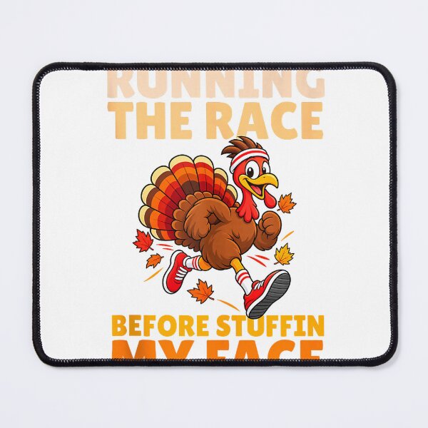 Item preview, Running The Race Before Stuffin My Face Funny Turkey Trot Sleeveless Tank Top designed and sold by MaLhari-Market.